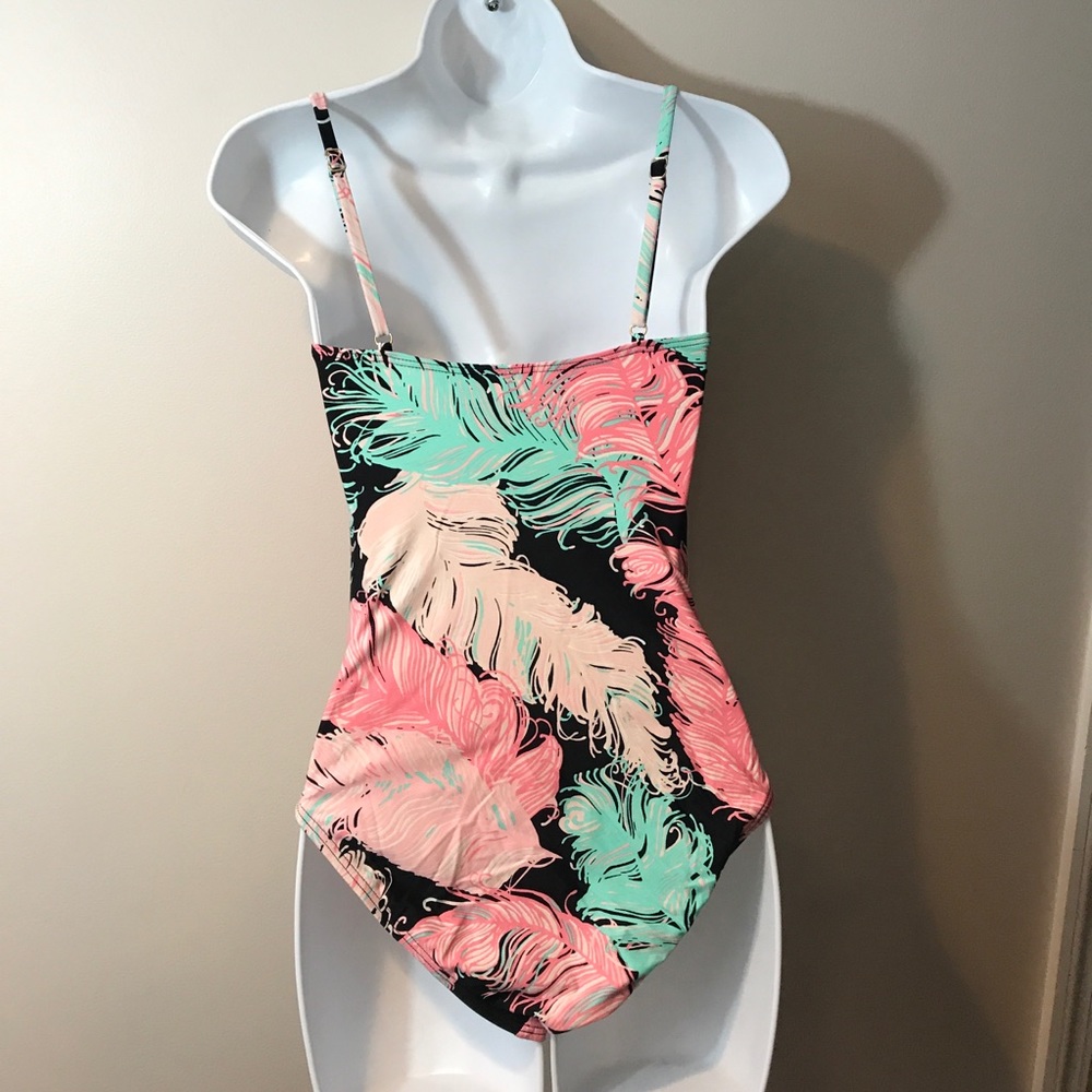 Kate Spade feather retro one piece swimsuit. Small - Picture 6 of 8